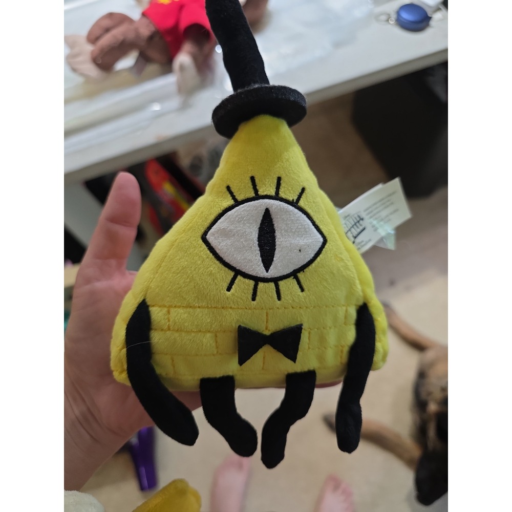 Disney Gravity Falls Bill Cipher Plush Stuffed Toy Just Play Yellow 10 inch